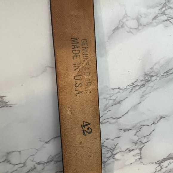 Chicago Terminal B&O Belt Buckle with Tooled Western Brown Belt - Picture 10 of 11